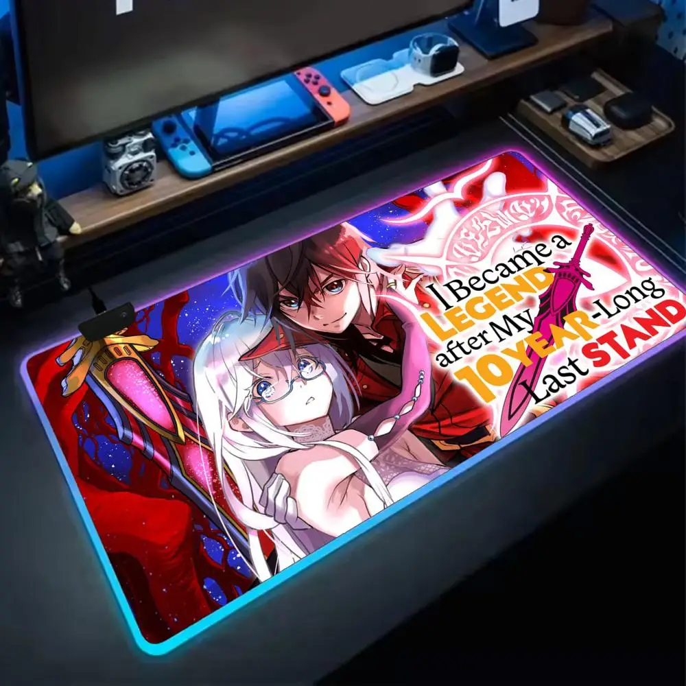 Rack Lock Celris Sia Mouse Pad RGB Extra Large Mouse Pad for Gaming, Smooth Surface, Non-Slip, Customizable Lights
