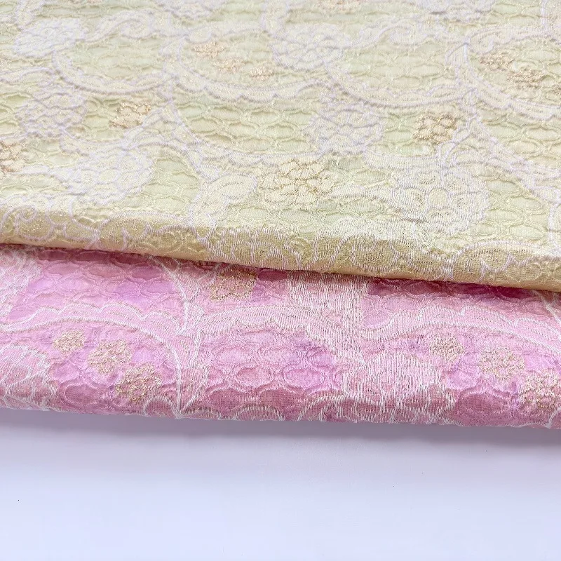 

Весенне-летняя жаккардовая ткань из органзы для дизайнерских свадебных платьев, ткань для одежды, материал для шитья своими руками, ткань на метр