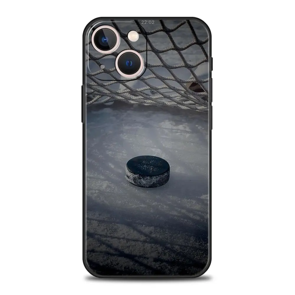 Custodia per telefono Hockey su ghiaccio per iPhone 16 13 15 14 12 11 Pro MAX XR X SE XS 7 8 Plus Custodia morbida in TPU