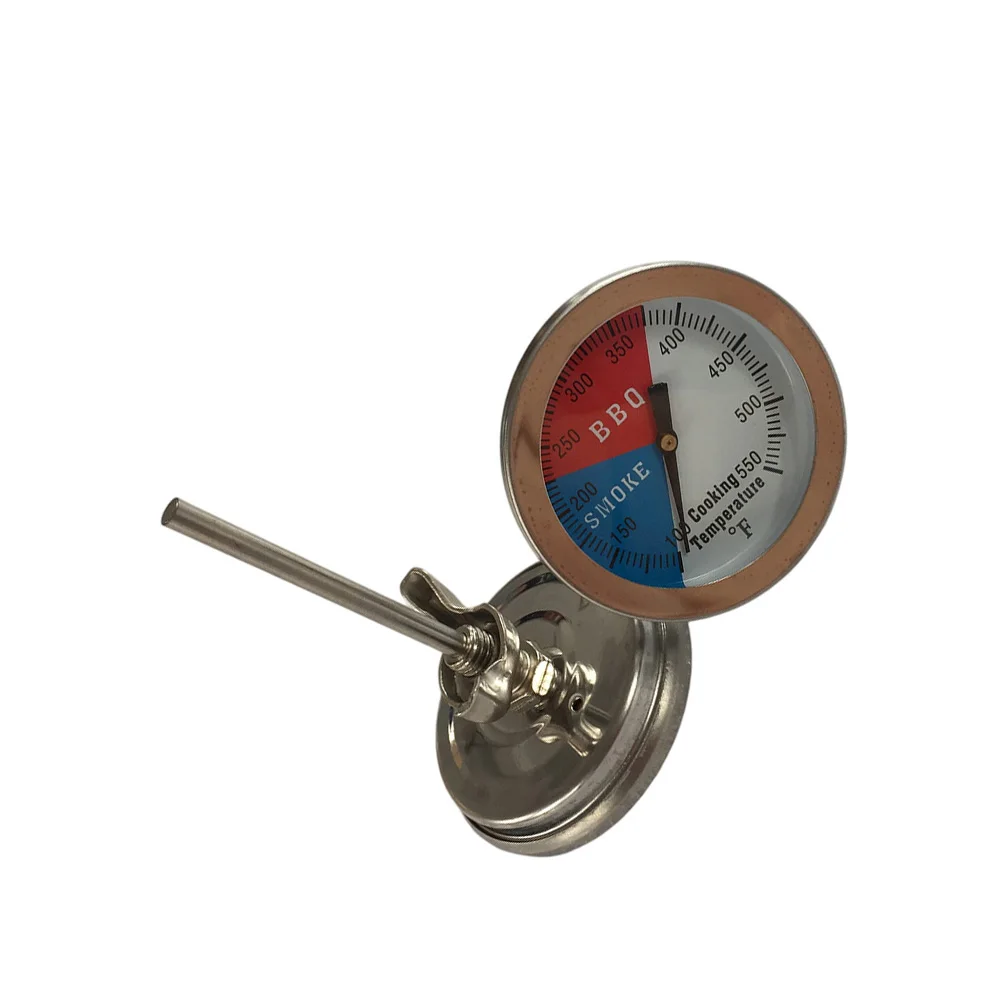 Stainless Steel BBQ Oven Thermometer 100-550F M8 Thread 52mm For Dial High Heat Resistant For Grill Pizza Cooking Tool