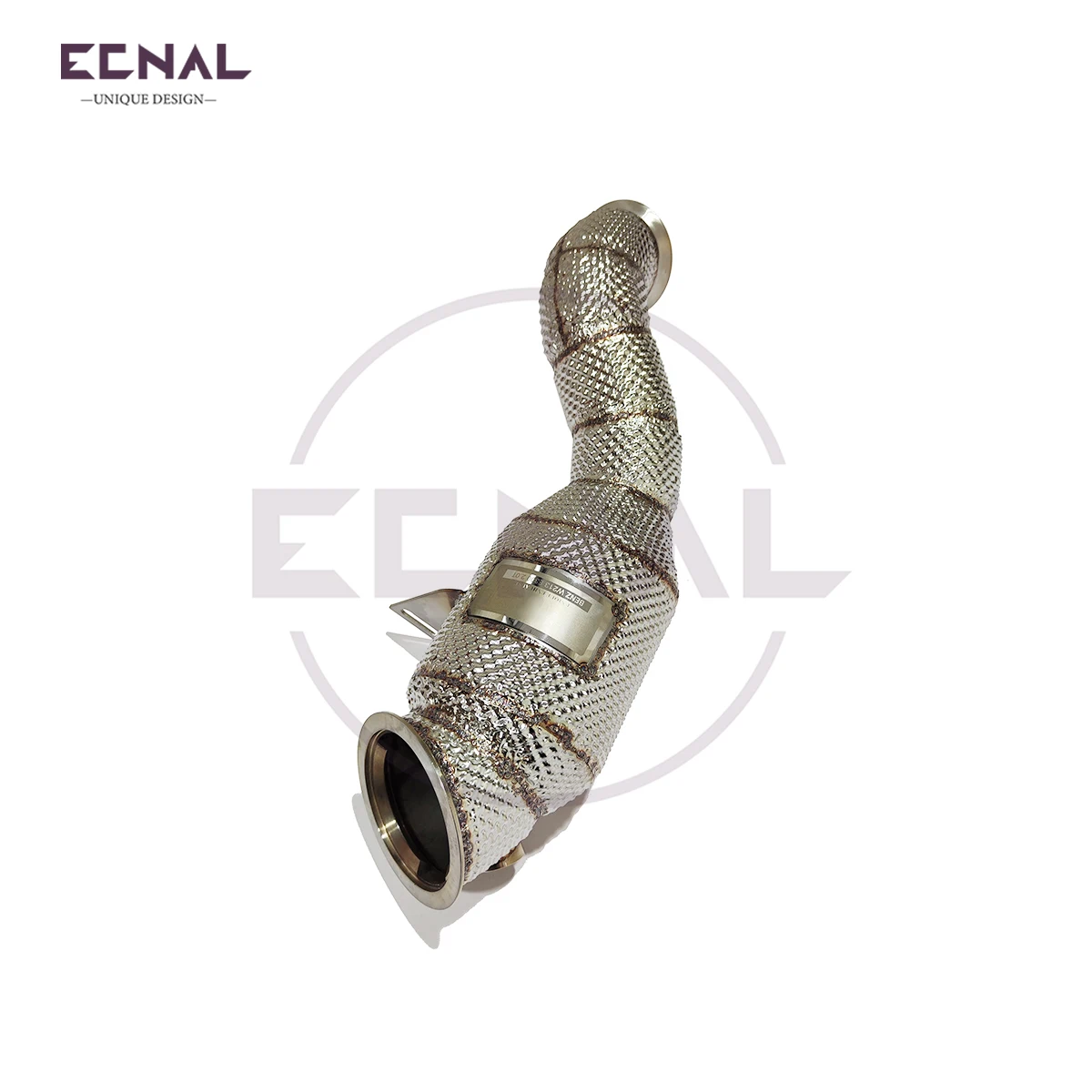 

Ecnal Exhaust Downpipe for Mercedes Benz W213 E200 E260 E300 2.0T Sport Exhaust Pipe with Heat Shield Car Accessories