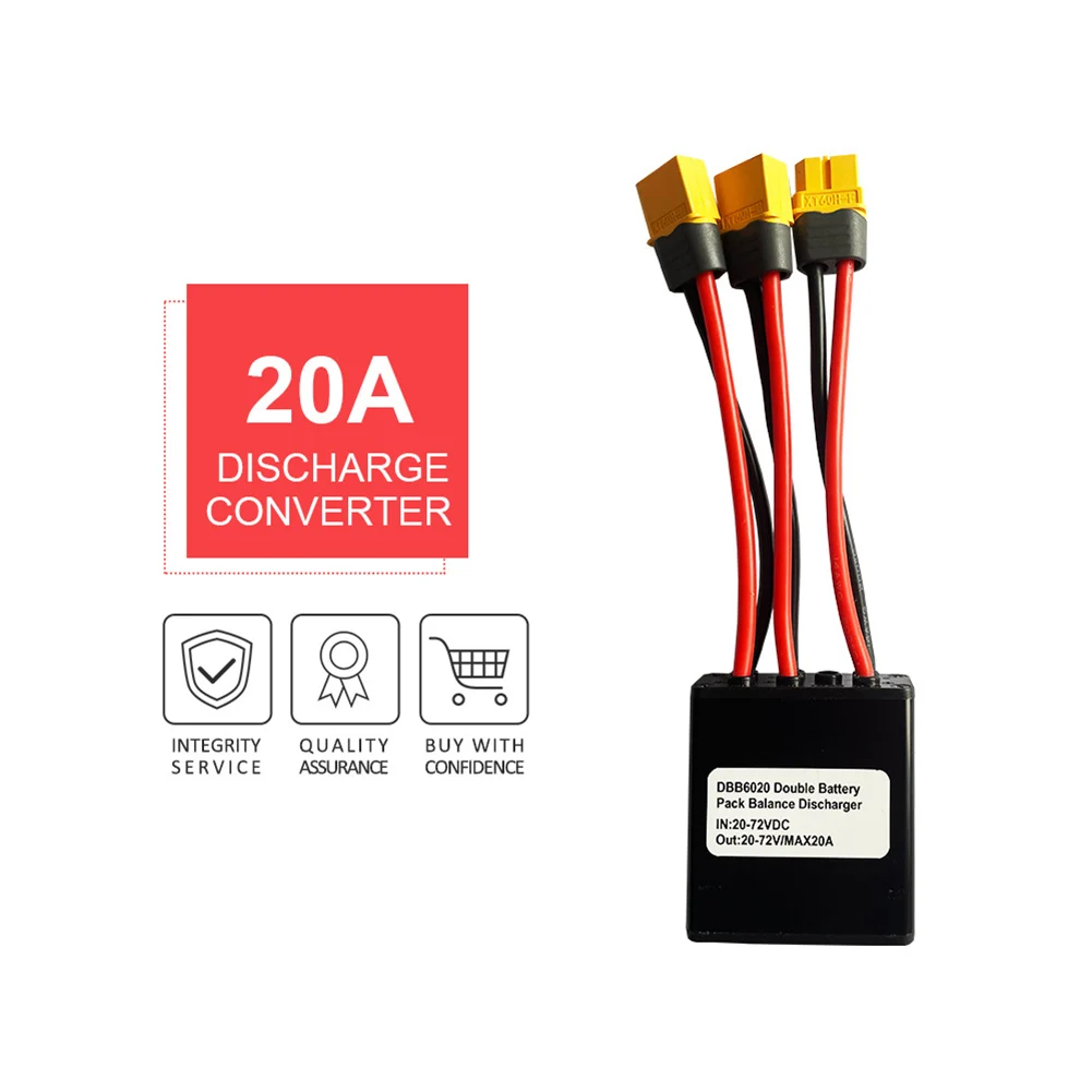 1pc Ebike Dual Battery Discharge Converter Switcher Module Increase Battery Capacity 20A/30/40A Module Balanced Discharge