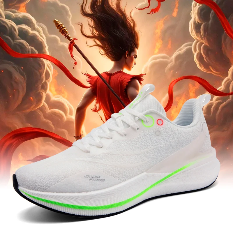 

Fashion Men's and Women's Sports Running Shoes Casual Breathable Mesh Surface Carbon Plate Support Wear-resistant Rubber Outsole