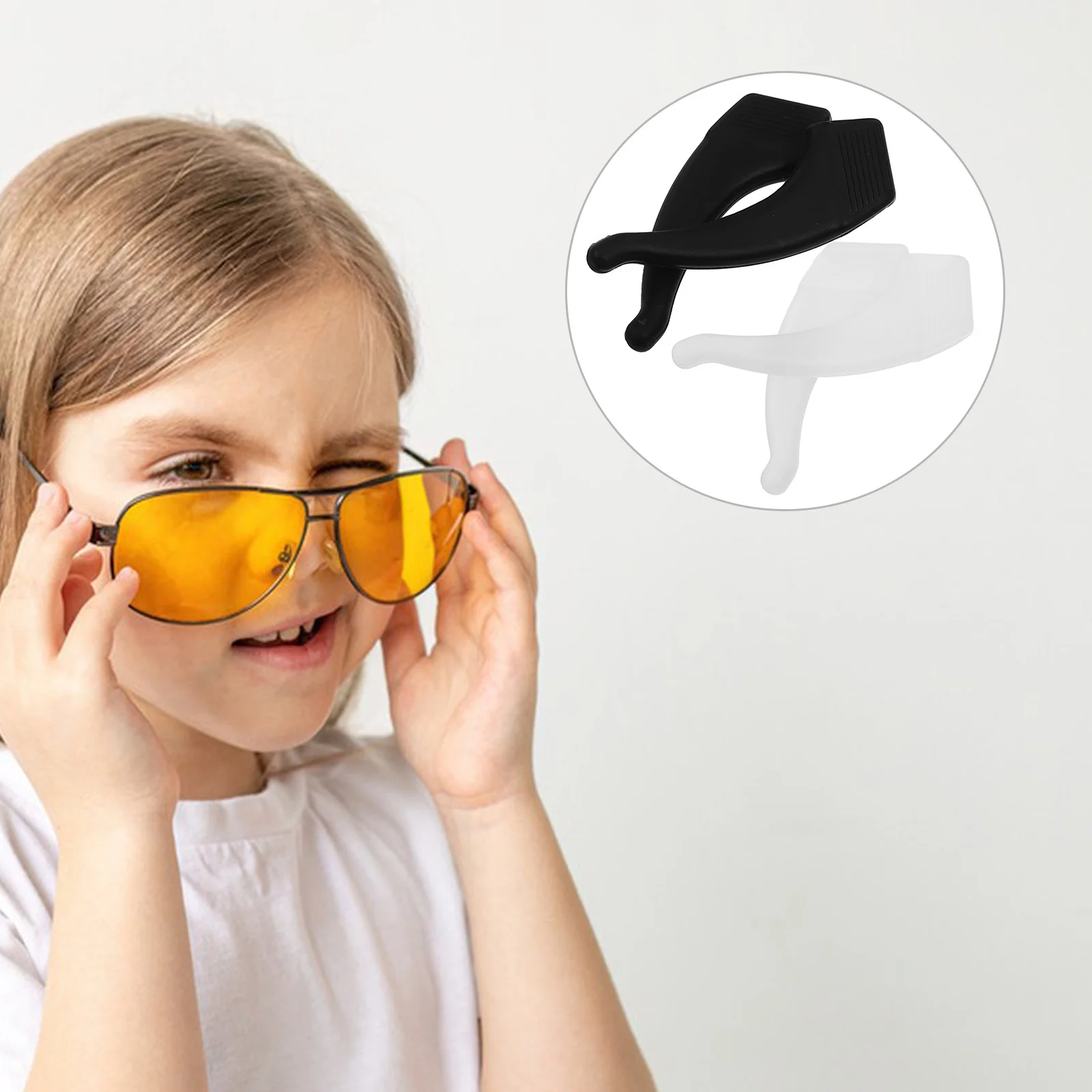 

6Pairs Non-Skid Glasses Ear Grips Durable Silicone Eyewear Retainers Comfortable Fit for Men Women Kids Portable Glasses