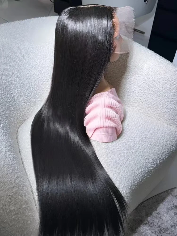 

Прямые парики Bone Straight с прозрачной HD-основой 13x4/13x6, плотность 250, 30-40 дюймов, предварительно выщипанные, из натуральных человеческих волос, для женщин