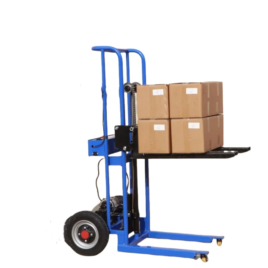 

2026 New 400KG 1.6M Portable All-Electric Pallet Stacker Forklift Hydraulic Upgrade For Retail Restaurants And Machinery Repair