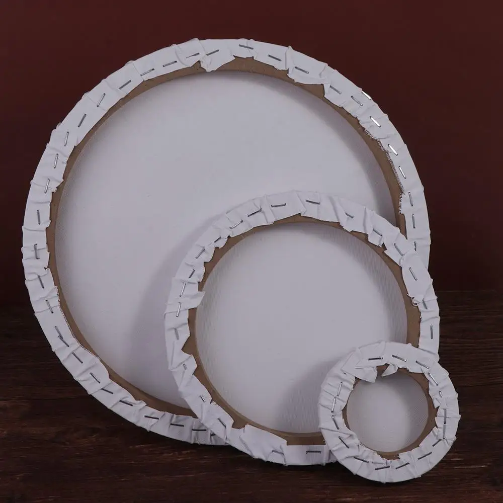 Tablero de dibujo redondo de varios tamaños para artista pintor, pintura al óleo de madera, tablero de pintura, marco de imagen circular en lienzo