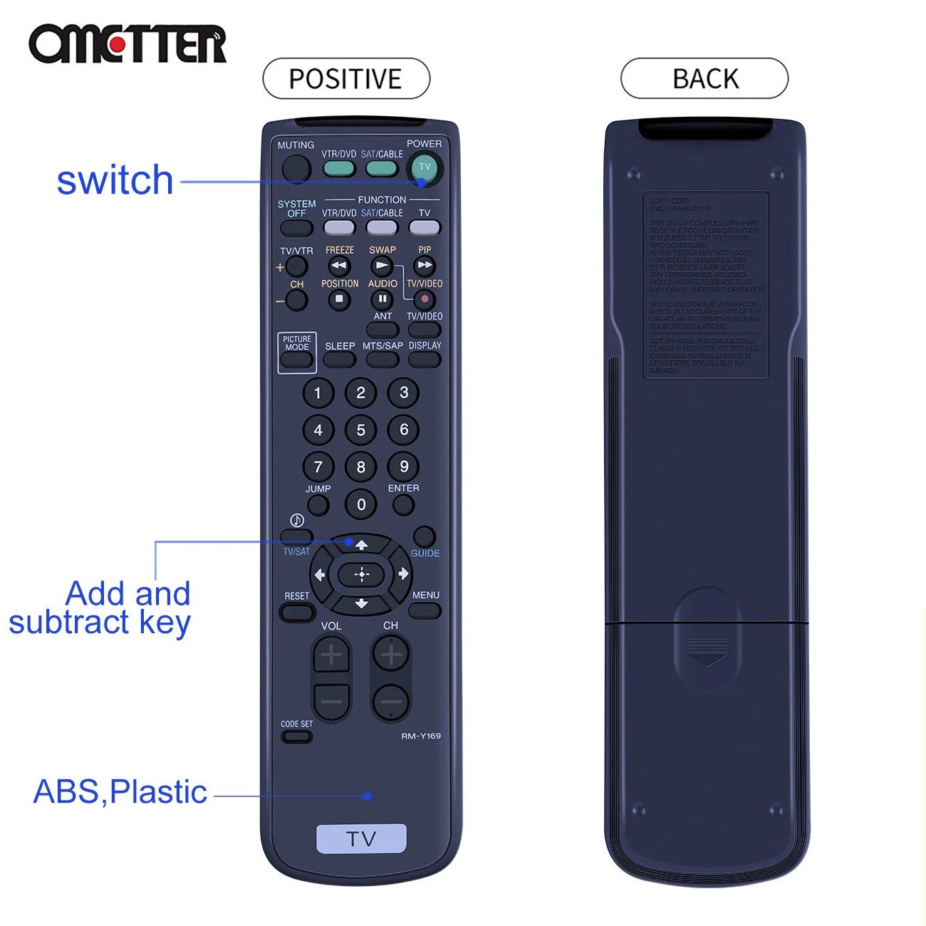 RM-Y169 جديد لسوني تلفزيون التحكم عن بعد 141838411