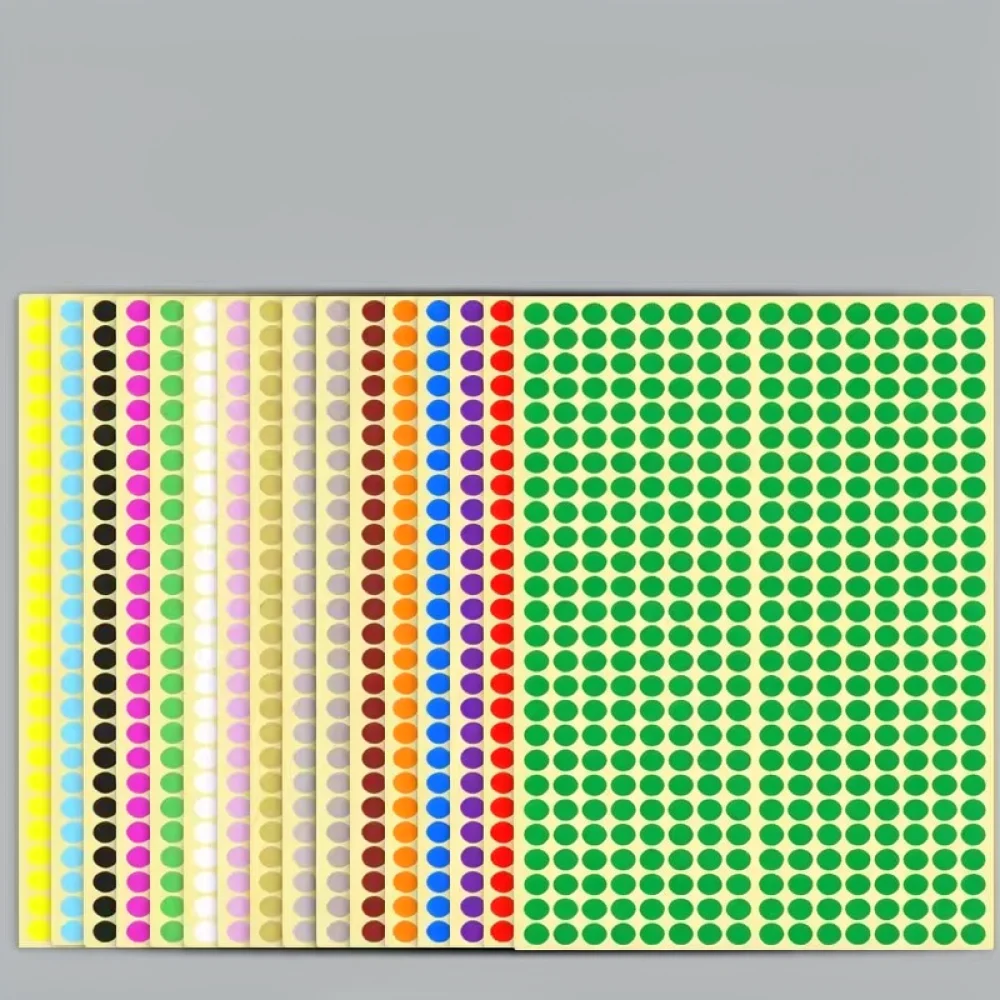Round Adhesive Color Coding Labels Dot Stickers For Document Classification Home Organization School Project Supplies