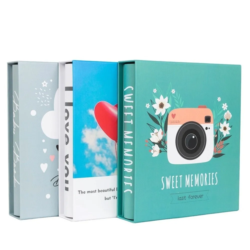 New 6 Inch 200 Pockets Photo Album Large Capacity Laminated Slip-in Picture Albums Insert Pocket Scrapbook Album Home Storage
