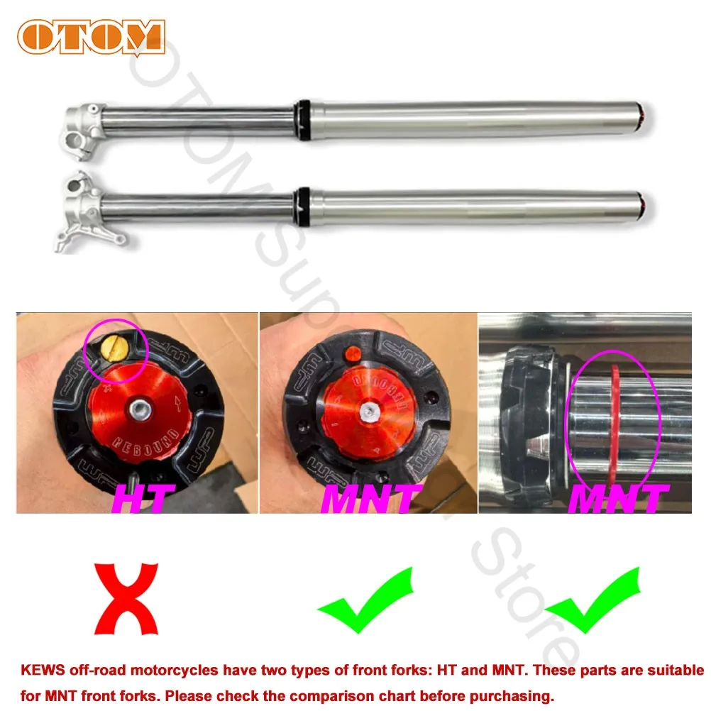 For KEWS MNT Motorcycle Front Fork Knob Axle Clamp Bolt Bushing Oil Dust Seal Circlip Washer Ring K16 K23 NB300 CBS300 YBS300