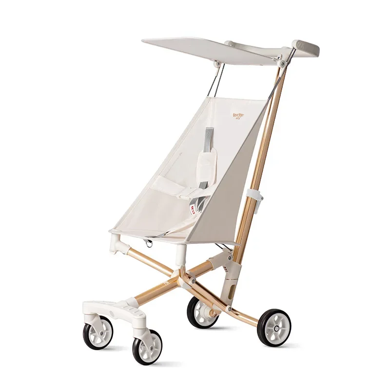 

New Aluminum Alloy Boarding Pocket Stroller for Strolling Babies, Lightweight and Foldable Baby Stroller