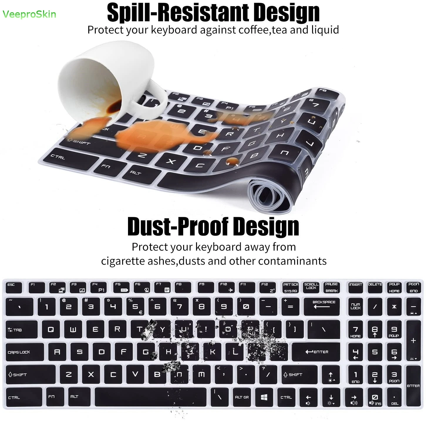 17.3 15.6 Laptop Klavye kapak  - Keyboard Cover Silicone incelemesi ve fiyatı
