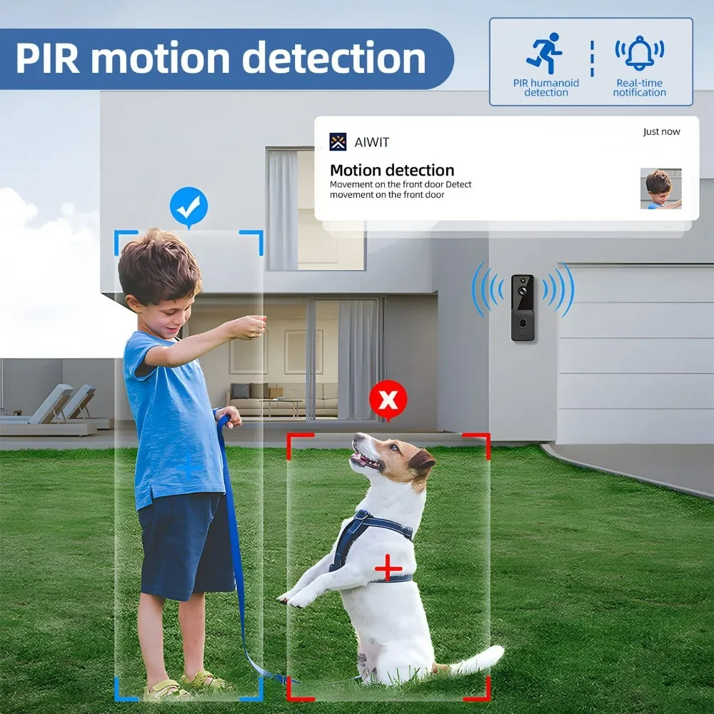 Wireless remote video voice video monitoring Cat's eye visitor message wireless monitoring  door phone with Ding Dong machine