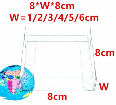 50/100pcs  Clear PVC Boxes Wedding Favor Gift Box Transparent Party Candy Bags Chocolate Jewelry/Candy/Packaging Bag