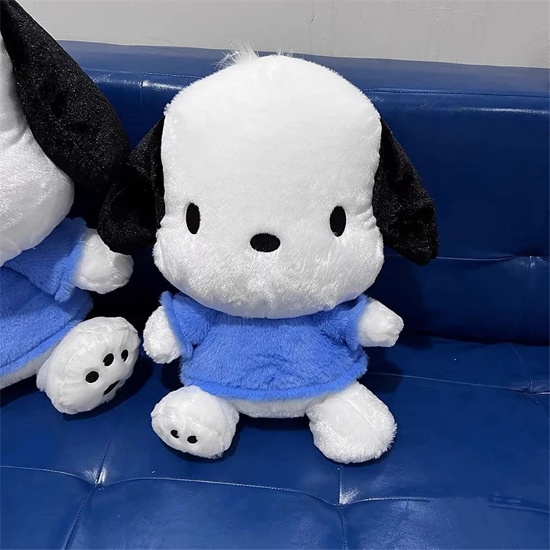 Large Size Sanrio Pochacco Cartoon Stuffed Doll Pillow Anime Kawaii Soft Plush Toy Sofa Cushion Plushie Christmas Gift For Girls