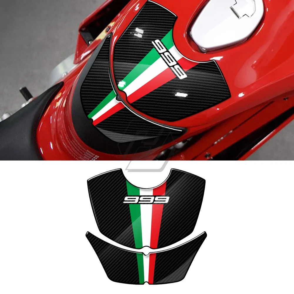 For Ducati 999 2003-2006 Carbon Look 3D Resin Motorcycle Gas Tank Pad Protection Decals