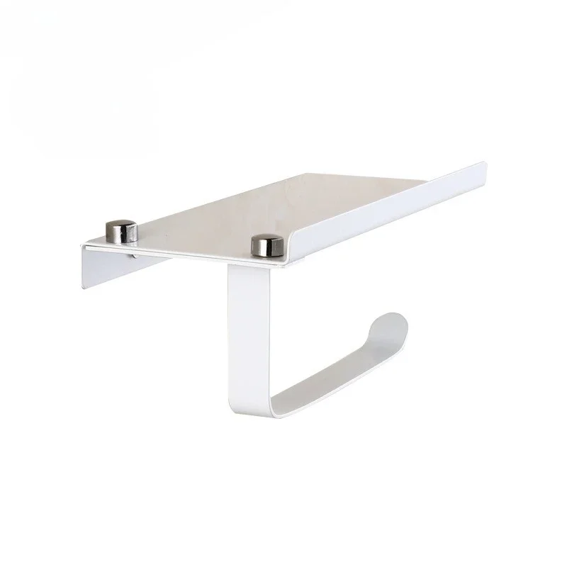 

Stainless Steel Roll Paper Holder, Toilet Mobile Phone Rack, Tissue Box, Toilet Toilet Paper Holder, Tissue Holder, No Punching.