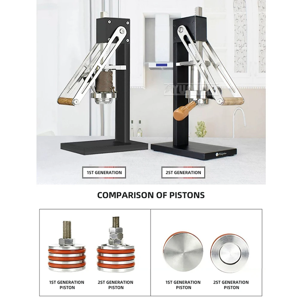 Rich Crema Hand Press Extraction Machine;Commercial Manual Espresso Press, Small Portable Coffee Maker for Home
