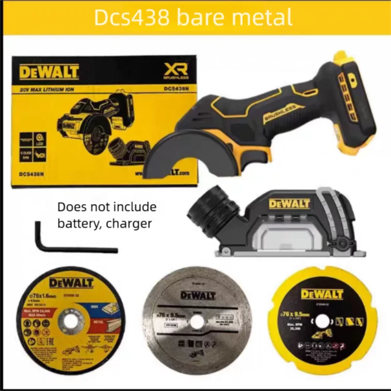 

DEWALT Mini Rechargeable Electric Saw 20V XR Brushless Handle Cutting Machine Cordless Cut Off Tool DCS438N