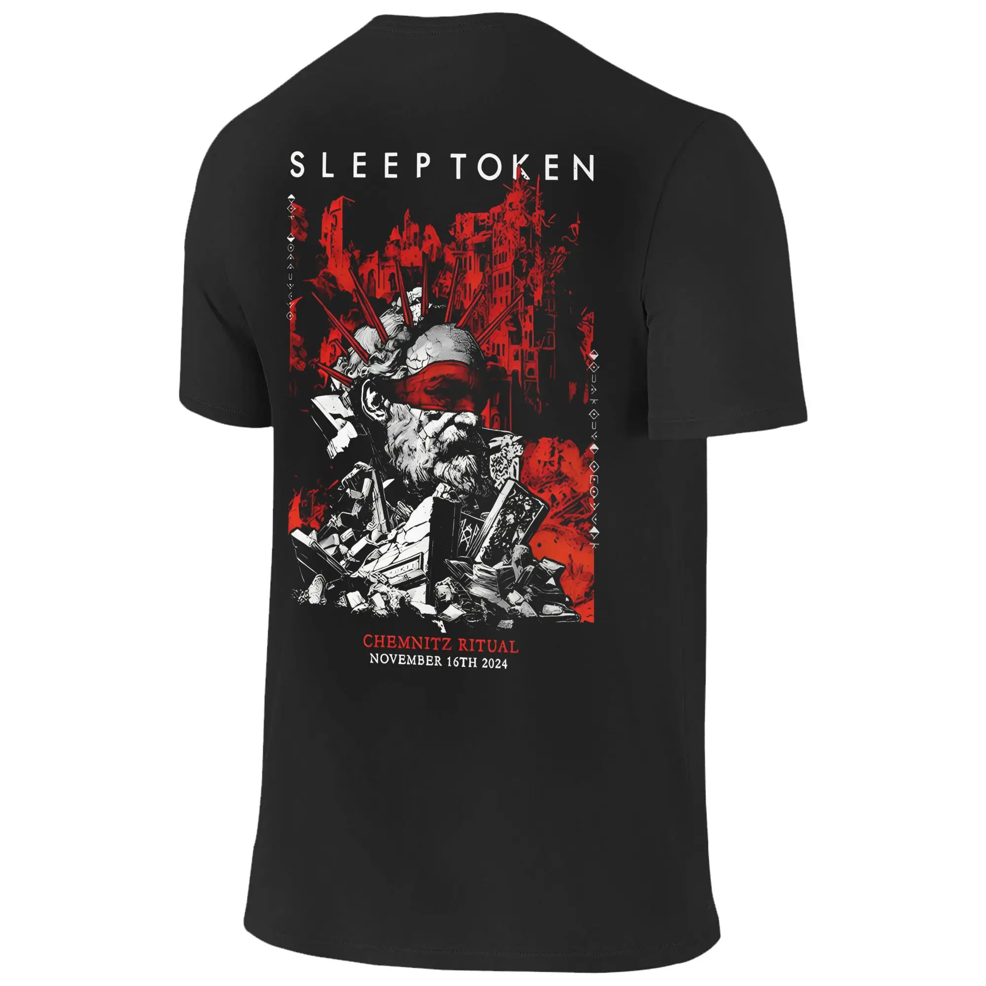 Футболки с жетонами Sleep Heavy Band, мужские новые хлопковые футболки с круглым вырезом и короткими рукавами, одежда для взрослых