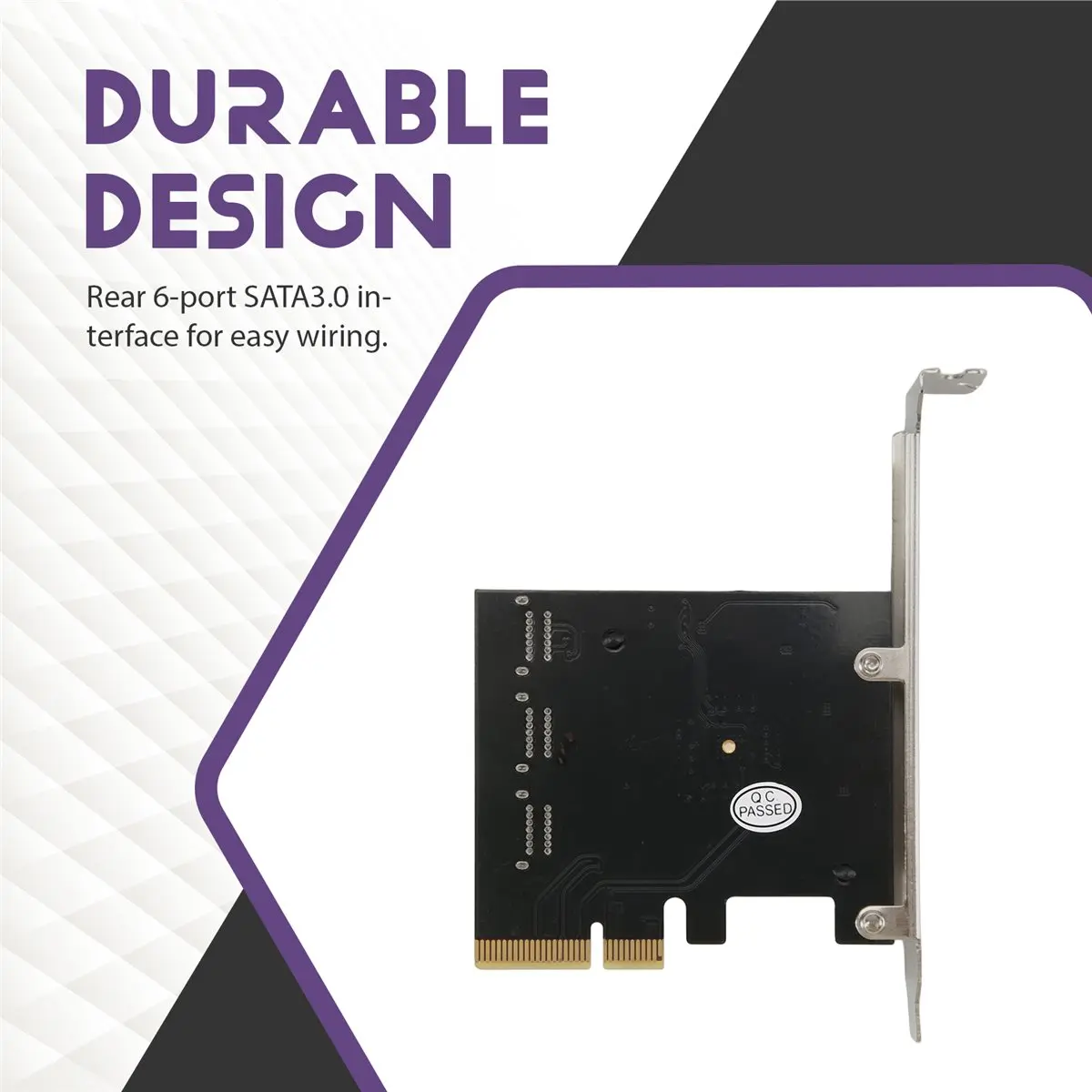 doyou SATA 3 PCI Expansion Card PCI-E/PCIE SATA Controller SATA Multiplier SATA3 6Gbps ASMedia ASM1166 Chip for HDD SSD 4X