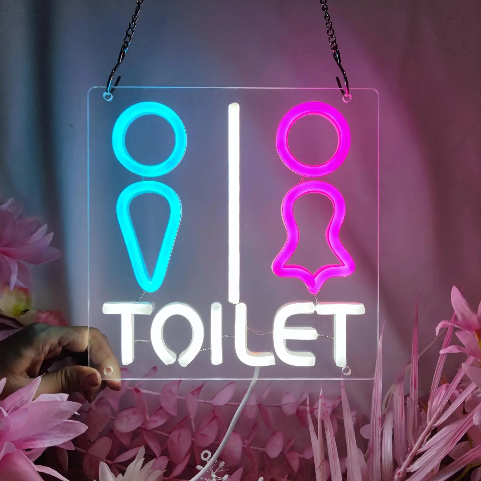 Toilets Neon Sign Led Neon Signboard For Shopping mall Park Office Store market wall decoration Light