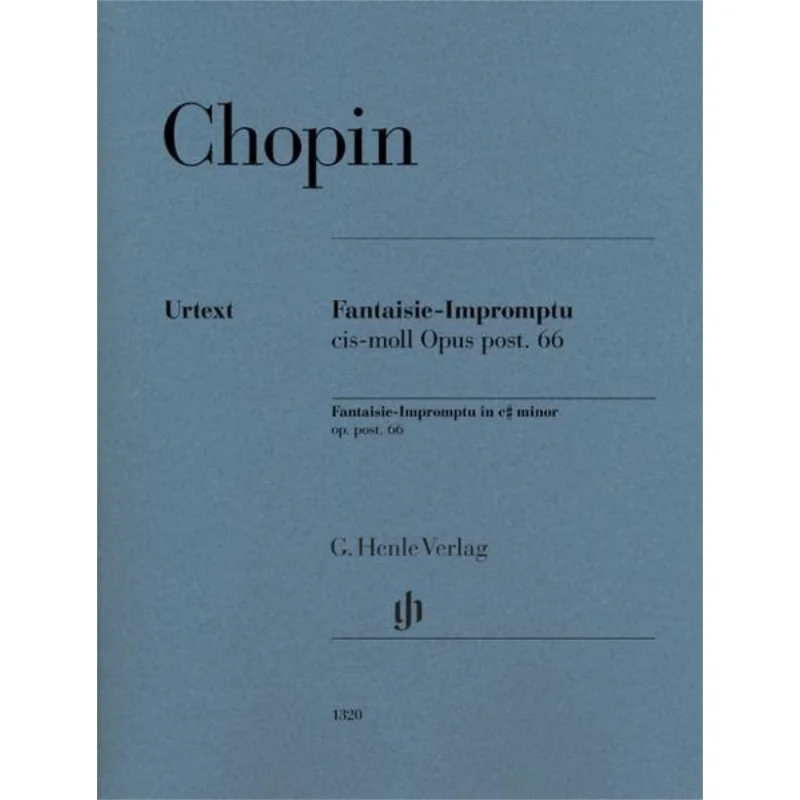 

HN1320 Chopin FantaisieImpromptu C Sharp Minor Op 66, Fryderyk CHOPIN G Henle Verlag 9790201813202 Книга