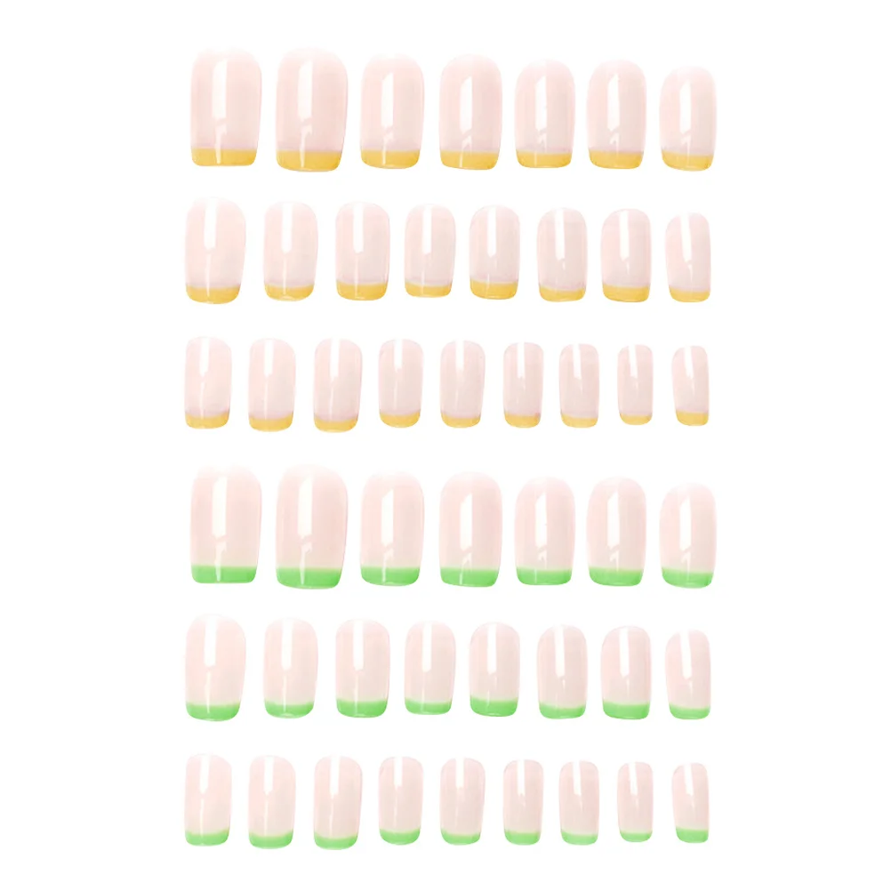 

2Sets Nail Art Stickers False Tips DIY Decals Women Girls Manicure Supplies Durable Long Lasting Party Decor Fake Nail