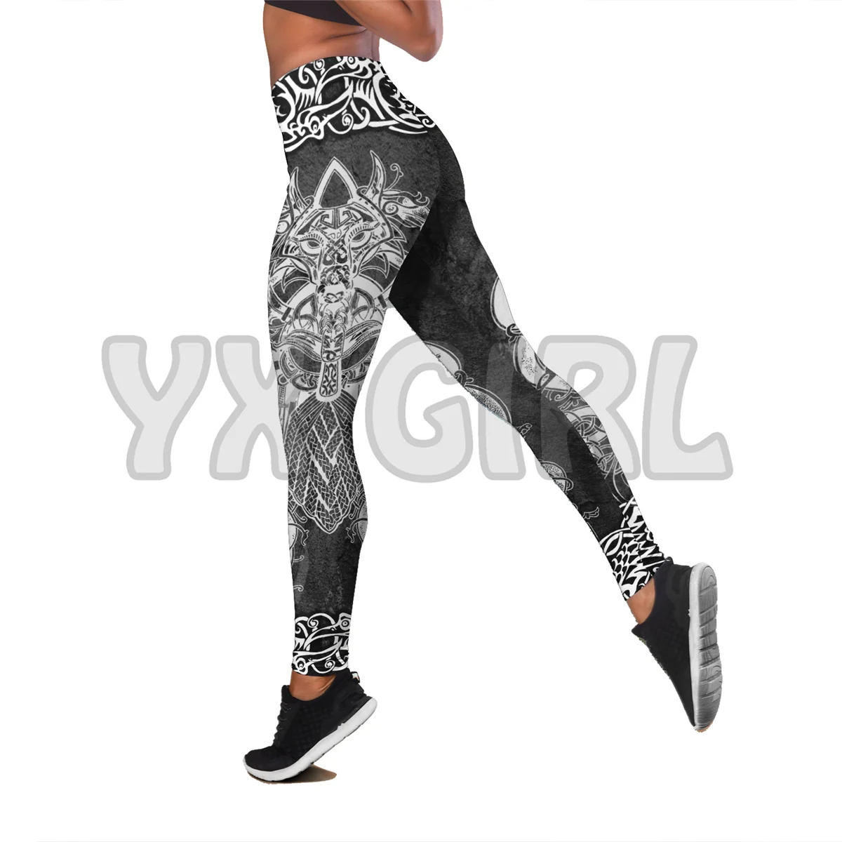 Warrior viking 3D Printed Tank Top + Legging Combo Outfit Yoga Fitness Legging Women