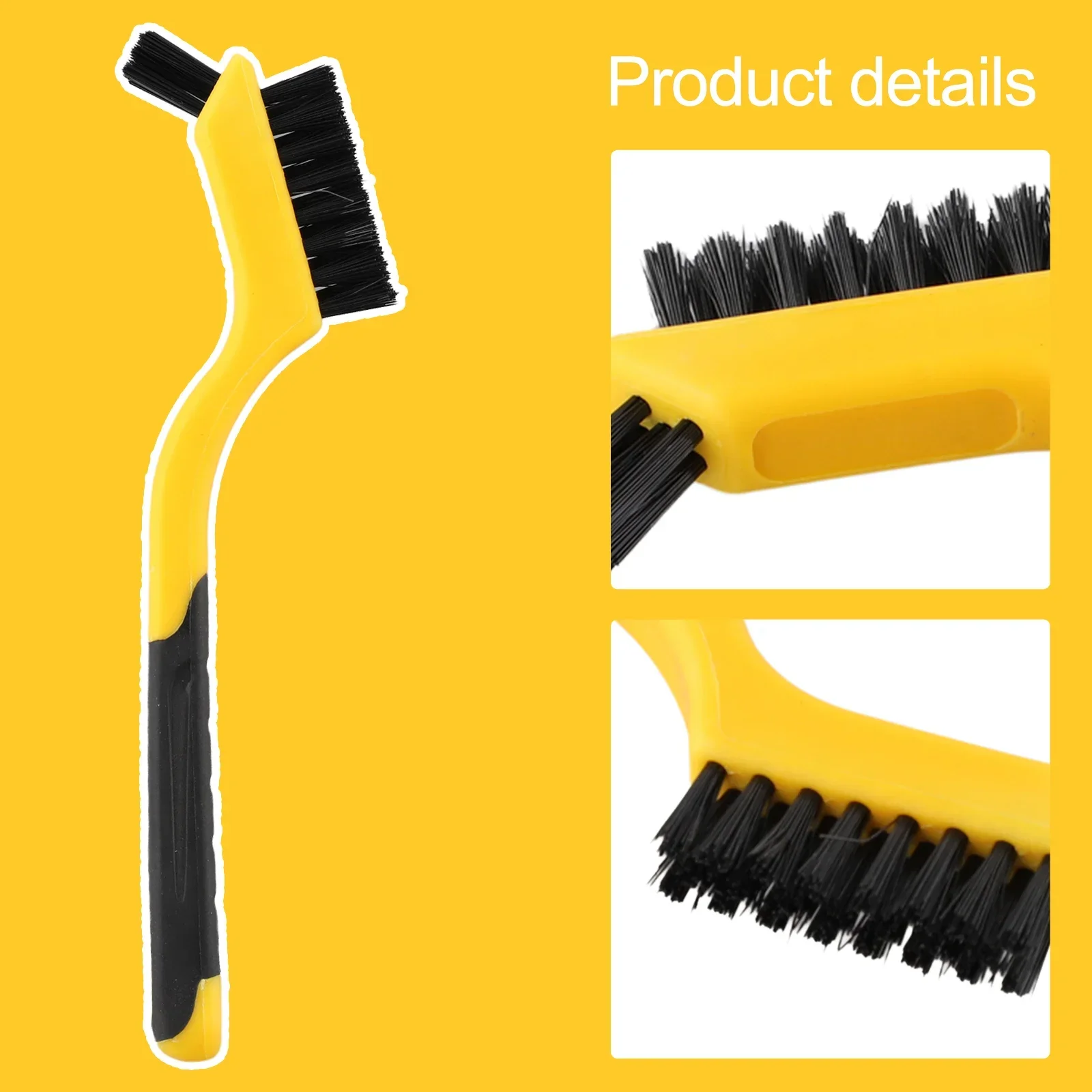 Rust And Dirt Brush Hand Tools High Quality Mini Brush Rust Removal Yellow Handle Useful Tools For Home Garden