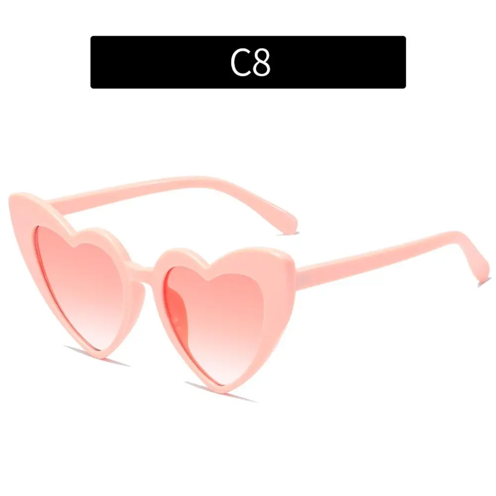 Retro Love Heart Sunglasses Clout Goggle UV400 Protection Vintage Sunglasses Heart-Shaped Sunglasses Eyewear