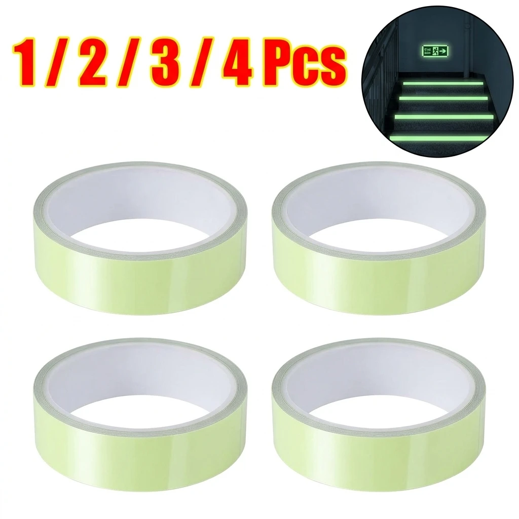 3m Luminous Tape Glow In Dark Anti Slip Tape 2cm Waterproof Photoluminescent Tape For Stair Treads Floor Marking Night Guide