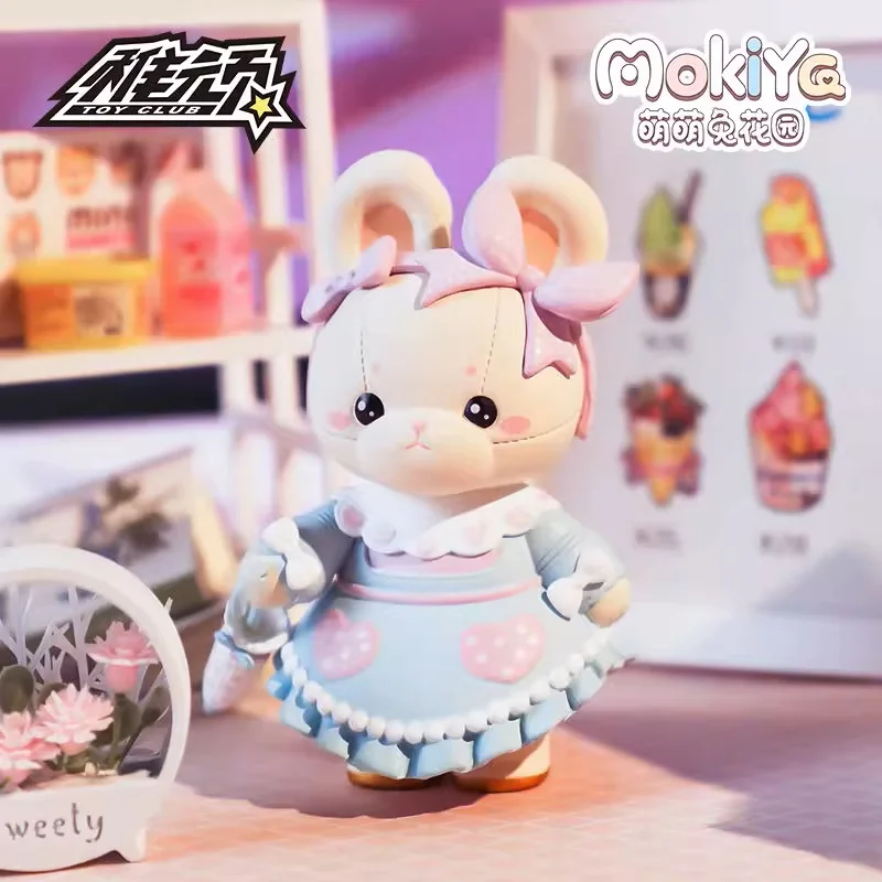 Spot MOKIYA Cute Rabbit Garden Series Blind Box Genuine Cute Rabbit Year Handmade Doll Ornament Halloween Gift
