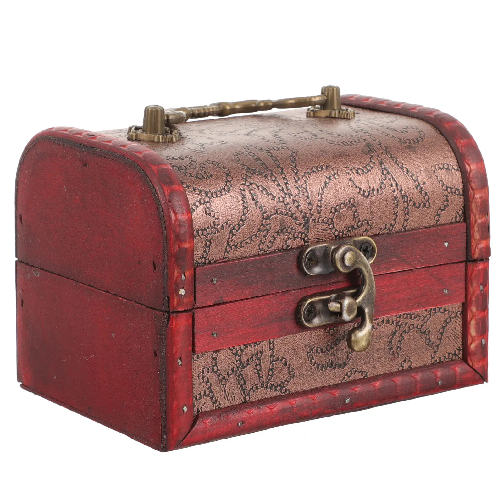 

2Pcs Vintage Wooden Jewelry Box Retro Style Jewelry Organizer Ring Earring Necklace Large Capacity Sundries Storage Box