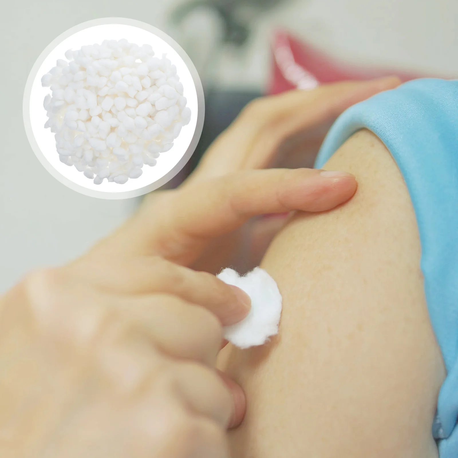 400 bolas de algodão puro dos pces grau médico absorvente macio para a remoção da composição cuidados faciais descartáveis beleza essencial