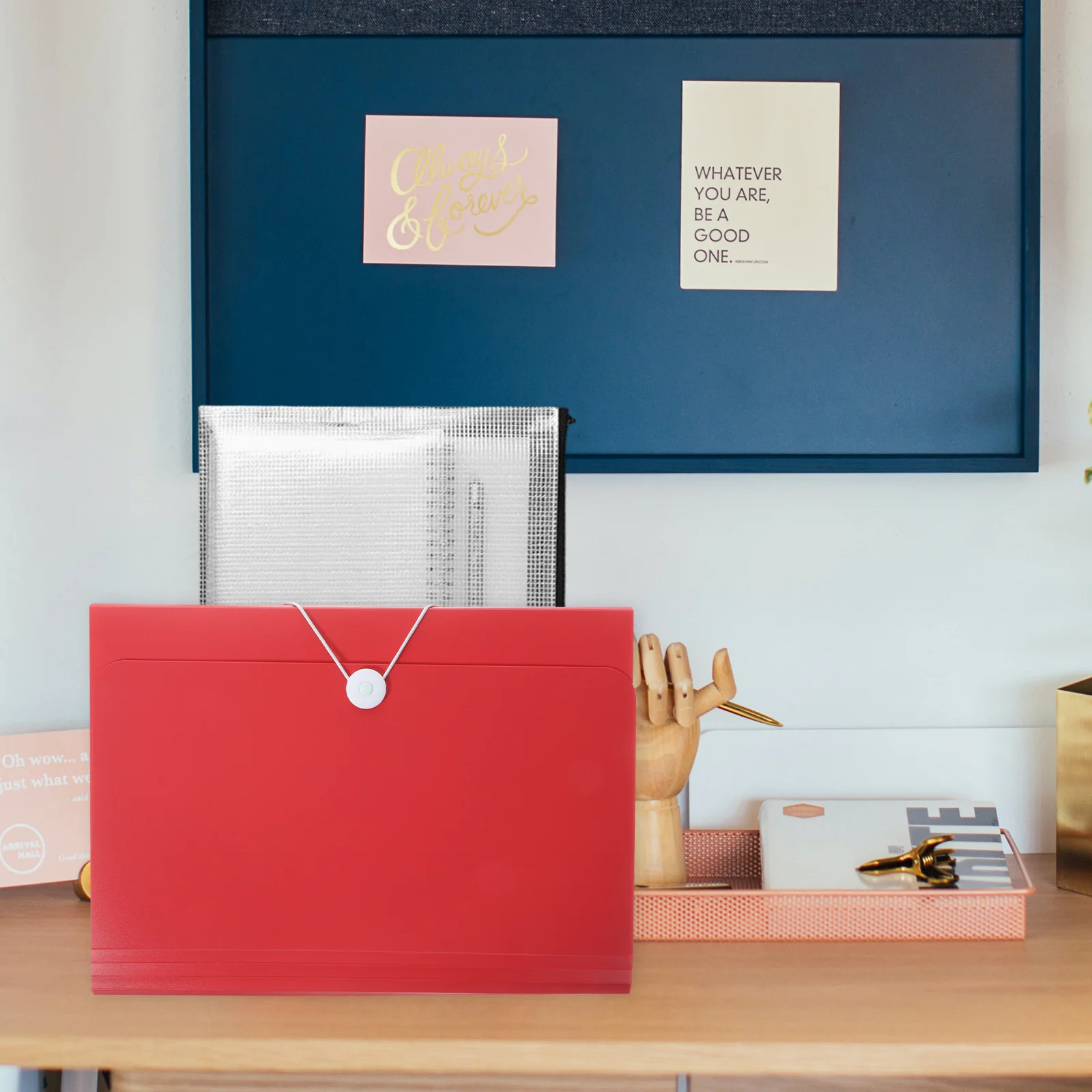 

File Folder Bag Large Capacity Multi-Layer Desktop Organizer For Office Study Document Storage Accordion File Holder