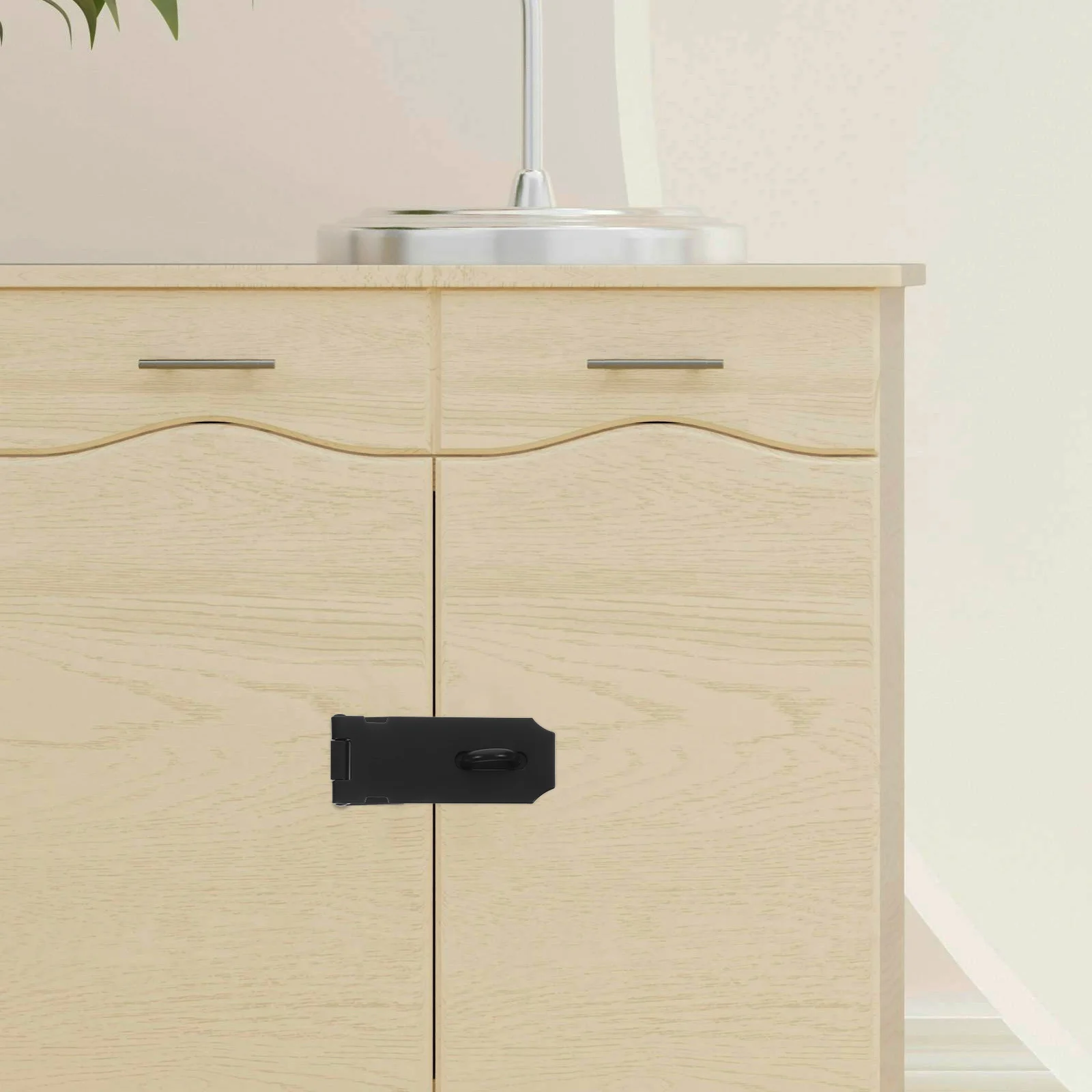 قفل بمشبك من الفولاذ المقاوم للصدأ شديد التحمل، مزلاج باب قوي لبوابة الحديقة، خزانة المرآب، أمان الصدر، تطبيق داخلي خارجي #3