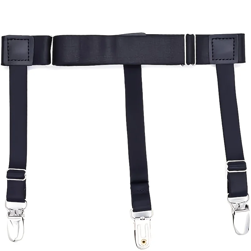 2-Pack Duckbill Button Shirt Hem Fixed Clip Men's Seamless Artifact Shirt Top Straightening Anti-Wrinkle Anti-Slip Adjustable Garter Belt