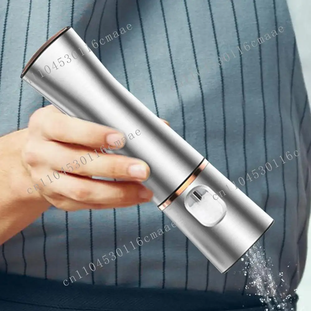

NEW Automatic Pepper Grinder Stainless Steel Refillable Battery Powered Kitchen Gadget Mill Grinding Bottle With