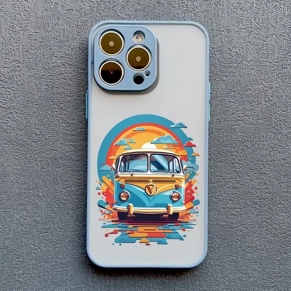 Reise Landschaft Bus Telefon Fall Für iPhone 17 16 15 11 14 Pro Max XS X XR 13 12 Pro Max mini 16 15 14 Plus Stoßfest Zurück Abdeckung – Detail 2