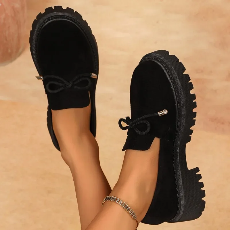 

Shoes for Women 2025 New Summer Black Casual Large Size Women's High Heels Thick Bottom Concise Retro Square Heel Ladies Shoes