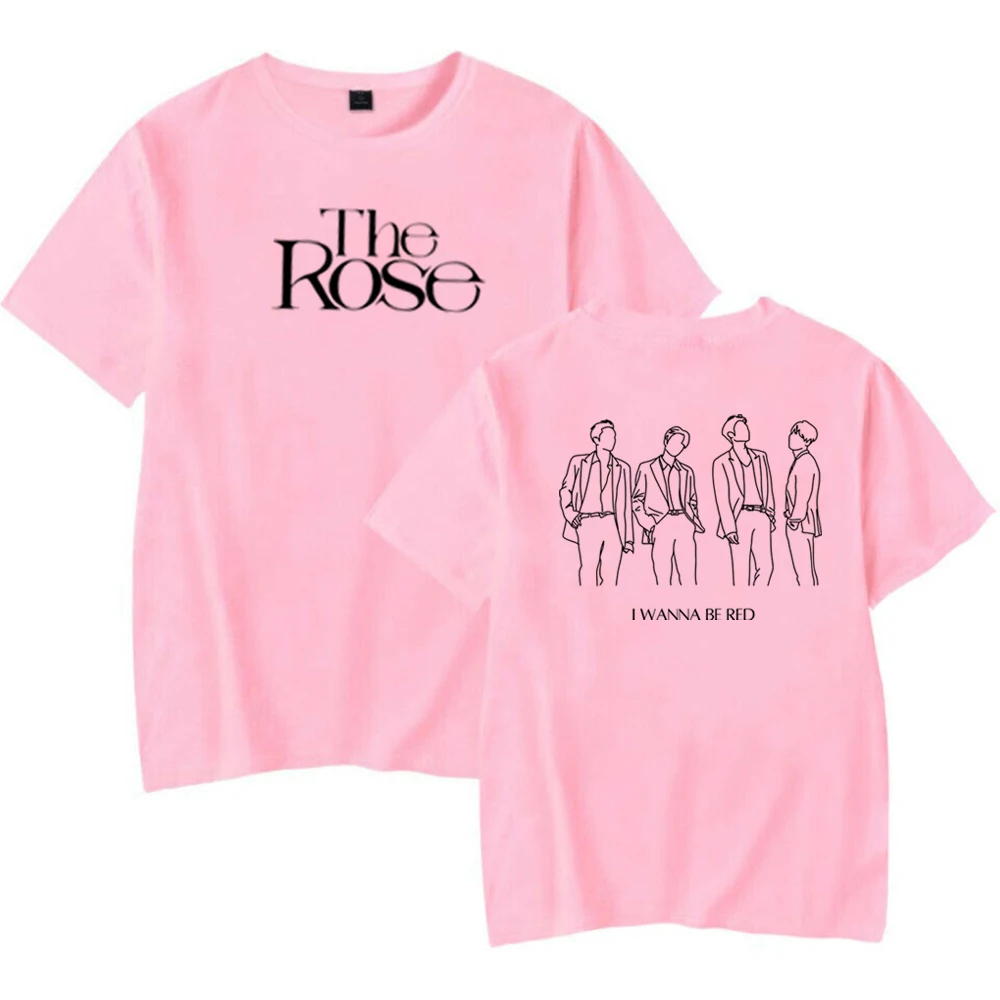 The Rose Dawn To Dusk Tour T Shirt  Cute Concert Outfit Shirts Harajuku K-pop Shirt Korean Rock Tee Top Unisex Graphic T Shirts