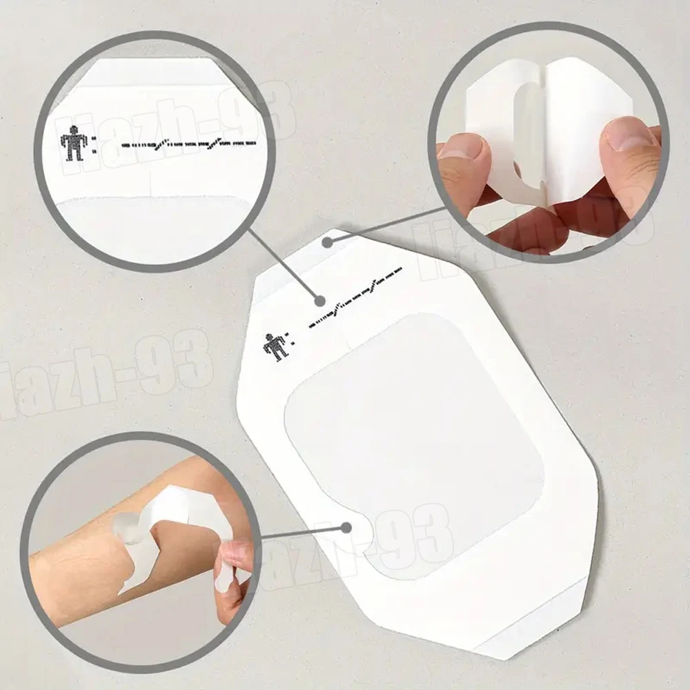 10-20 قطعة IV قنية ثابتة طبقة شفافة خلع الملابس مقاوم للماء الجرح ضمادة بقع لاصقة بعد الجراحة لا معقمة 6x7 سنتيمتر #5