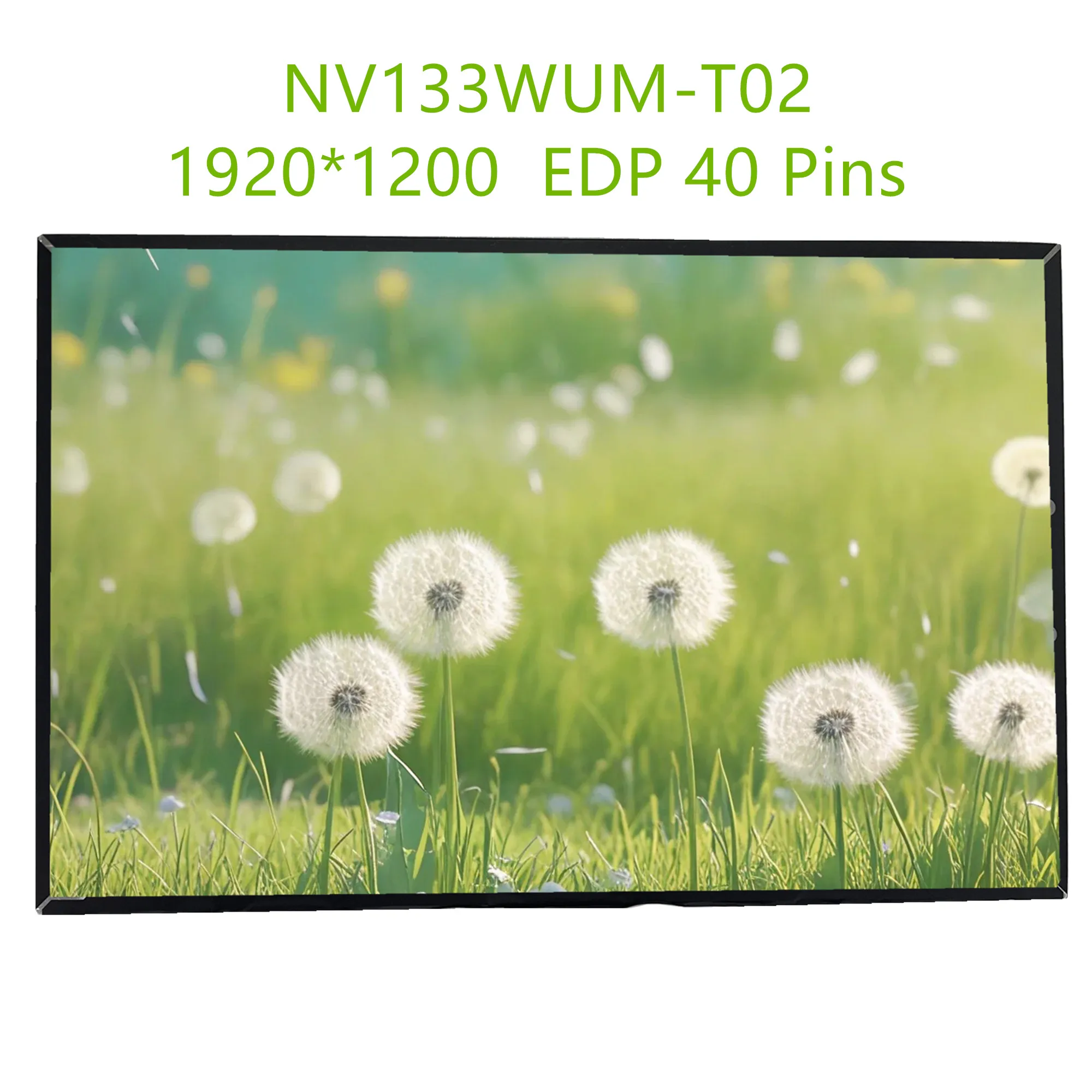 13.3'' NV133WUM-T02 V3.0 Laptop LCD Touch Screen Display Panel 1920*1200 EDP 40 Pins