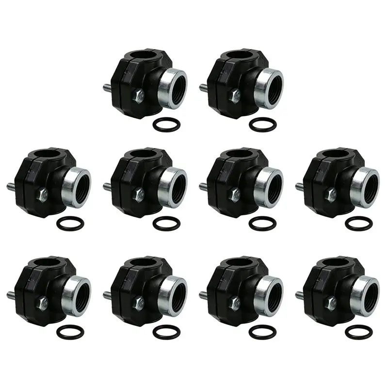 A04G-Clamp Saddle Drain Adapter PP Pipe Water Splitter Repair Reducing Coupling Fitting Repair Reducing Coupling Fitting 20X 20