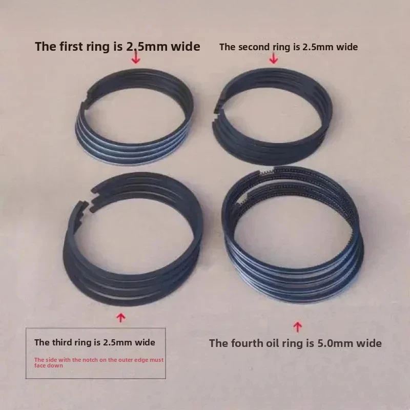 XMSJ Complete Piston Ring Set For K4100D K4102D ZH4102 R4105ZD Diesel Engine Construction Machinery Generator Spare Parts