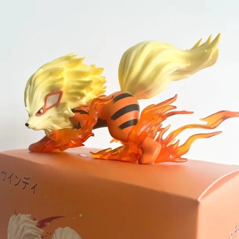 New Pokemon Anime Arcanine Action Figures Wind Speed Dog Pvc Statue Model Doll Collection Decoration Children Holiday Gift toys