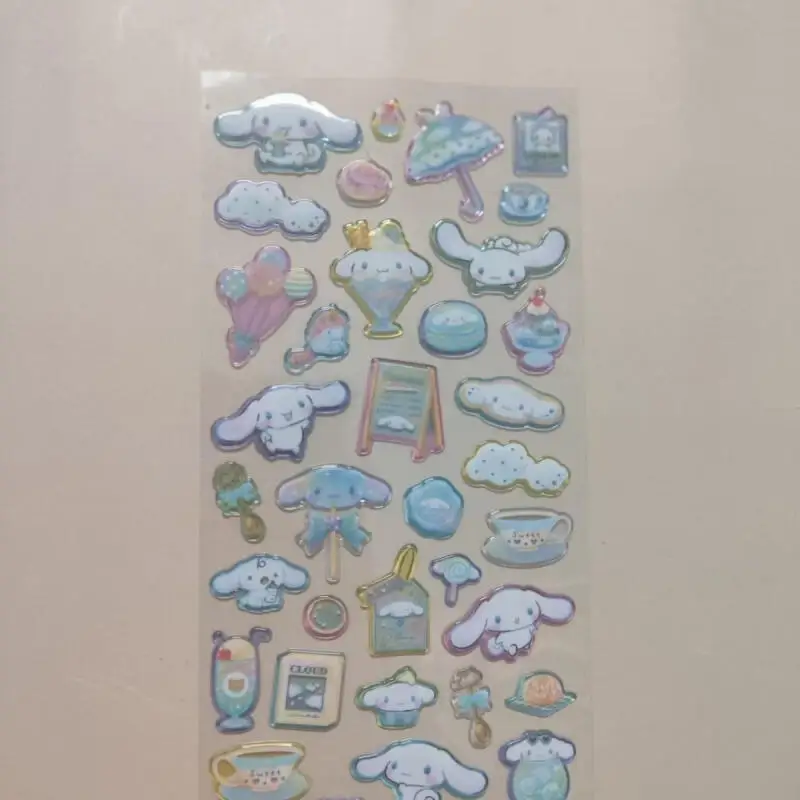 

Kawaii Cartoon Cinnamoroll 3D Sticker Creative Cartoon My Melody Phone Case Decoration Diy Material Student Reward Holiday Gift