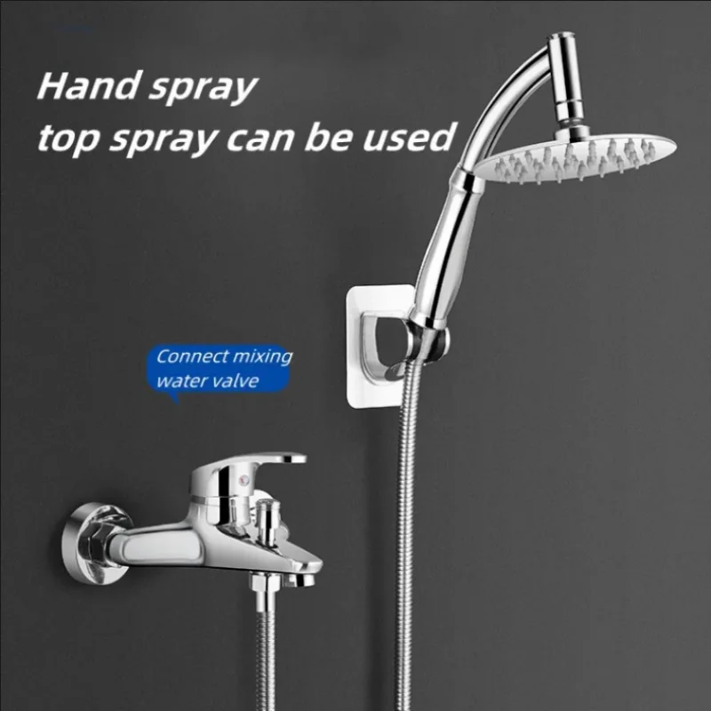 Shower Head Extension Arm Hand Hold Adjustable Extra Pipe Bath Rain Shower High Pressure Shower head stainless steel rain head